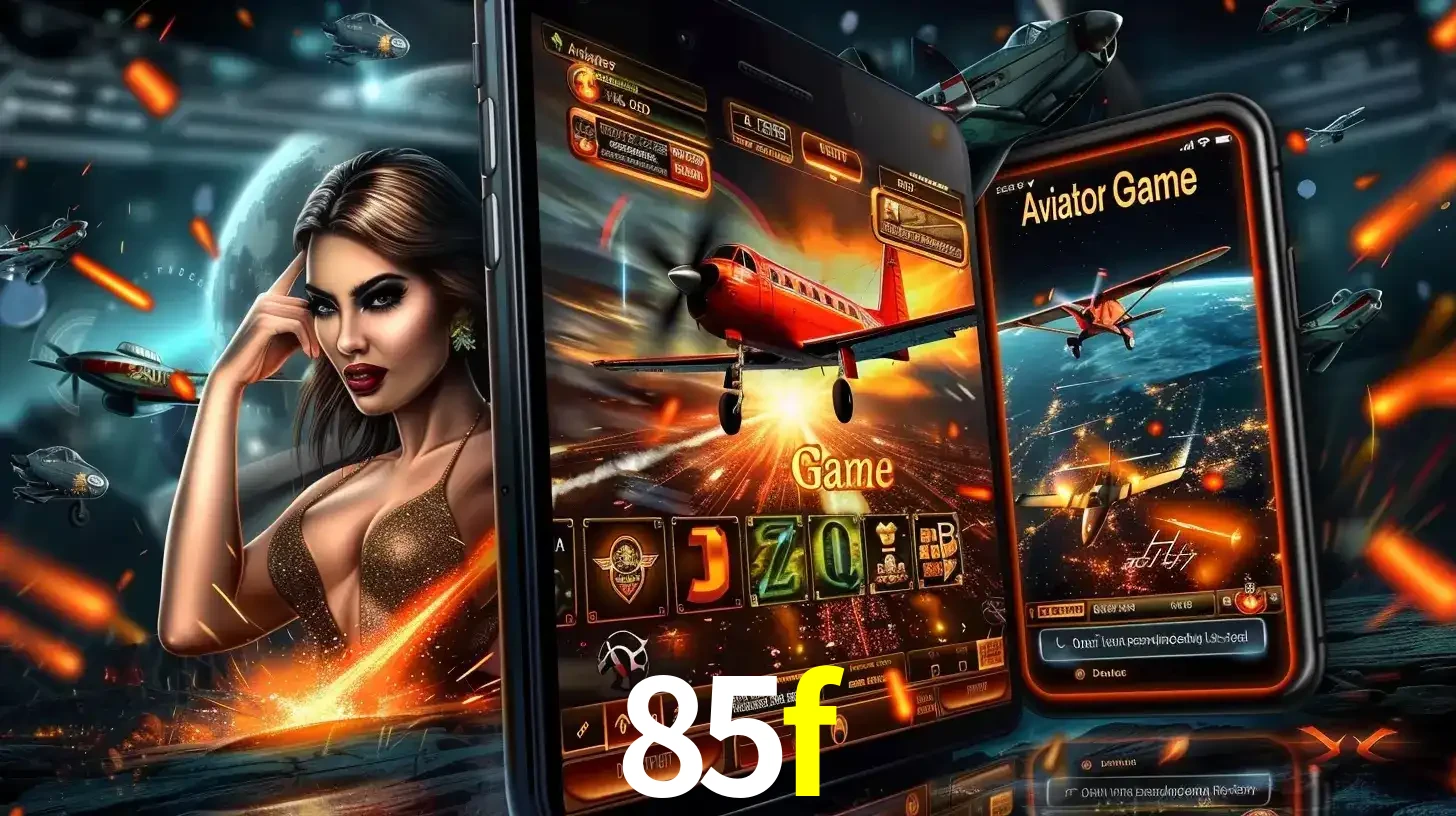 Mulher estilosa cercada por telas que exibem a jogabilidade do Aviator, capturando a intensidade e a estratégia deste popular crash game oferecido pelo 85f.